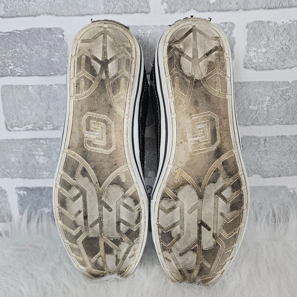Guess Leopard Print Silver Pewter Metallic Logo Womens Size 8.5 Sneakers‎ - Picture 8 of 10